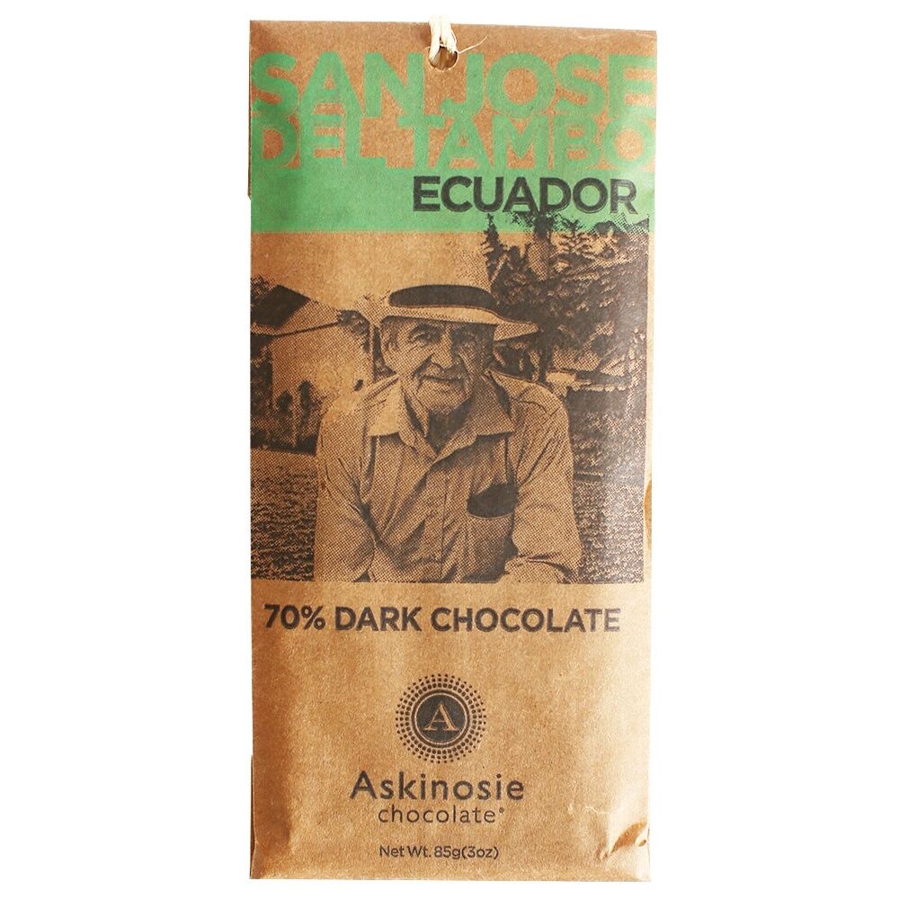 Askinosie San Jose Del Tambo Ecuador 70% Dark Chocolate Bar
