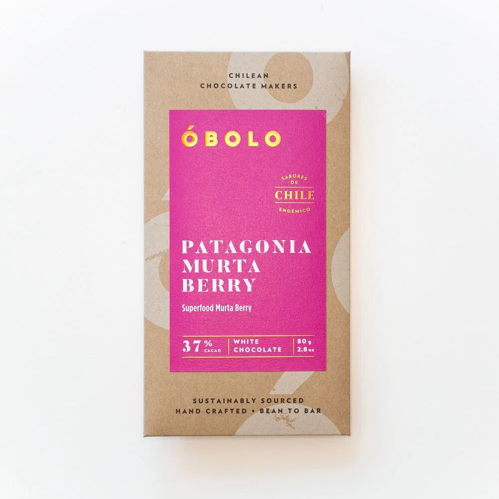 Obolo 37% White Chocolate Bar with Patagonia Murta Berry