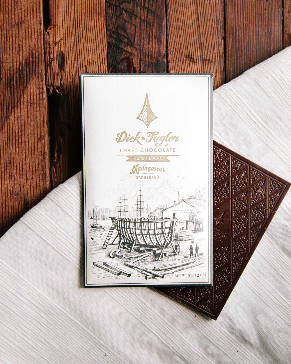 Dick Taylor Madagascar 72% Dark Chocolate Bar Lifestyle