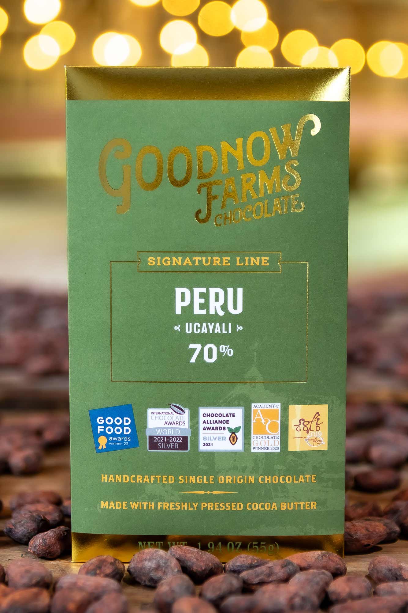 Goodnow Farms Ucayali Peru 70% Dark Chocolate Bar