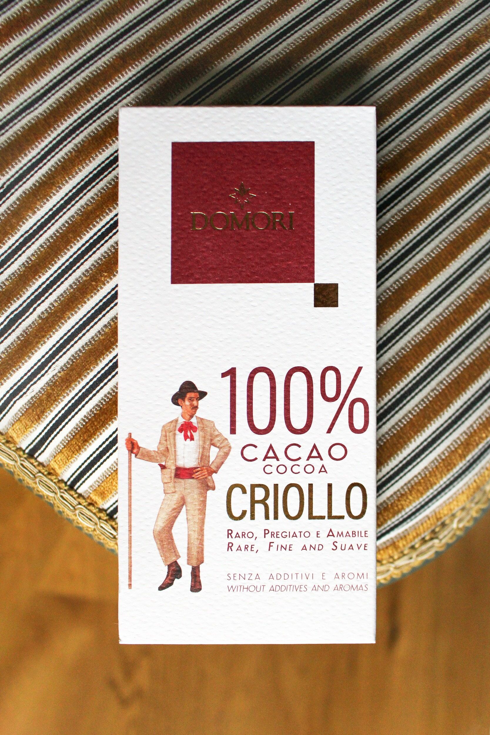 Domori Criollo Blend 100% Dark Chocolate Bar 1