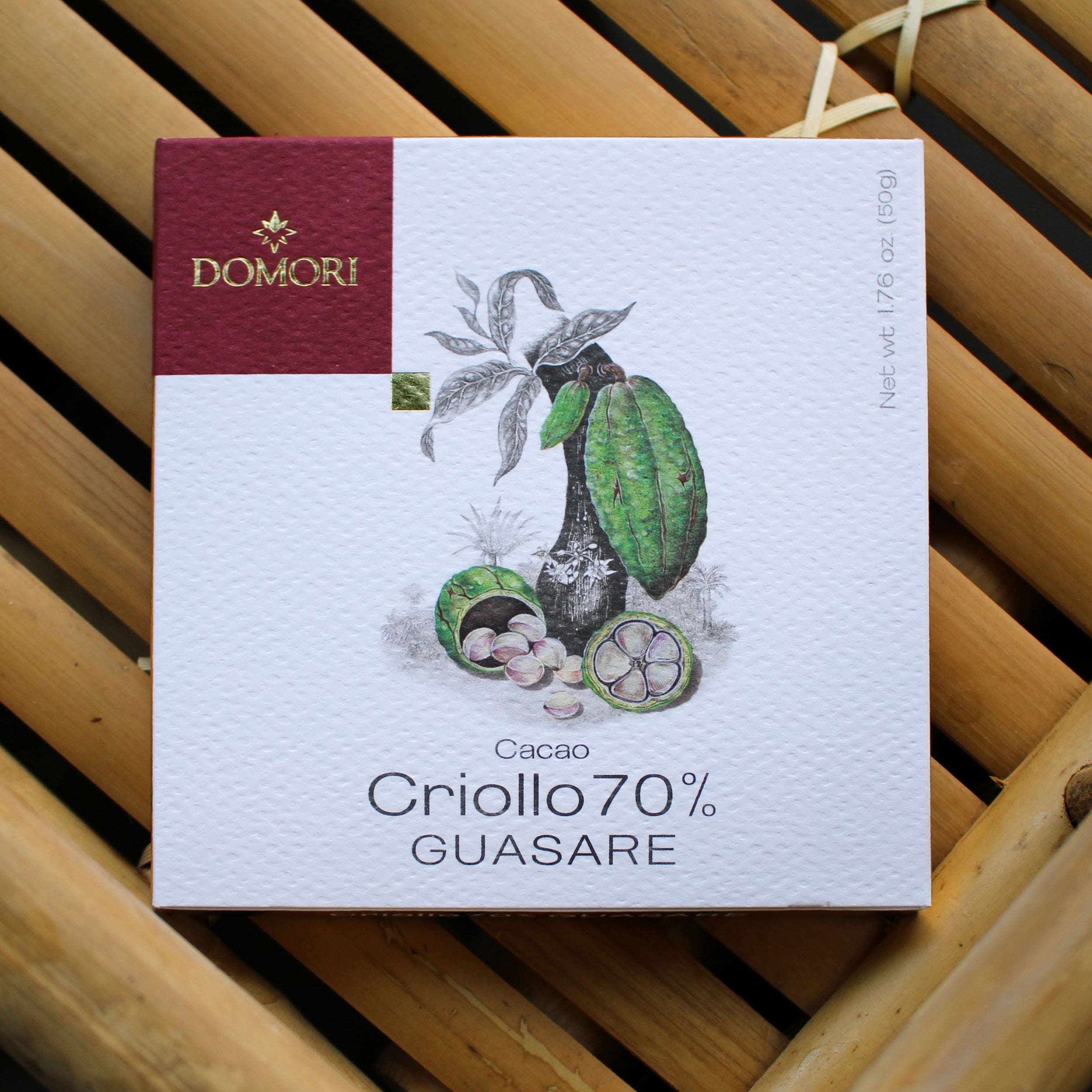 Domori Criollo Guasare Venezuela 70% Dark Chocolate Bar 1