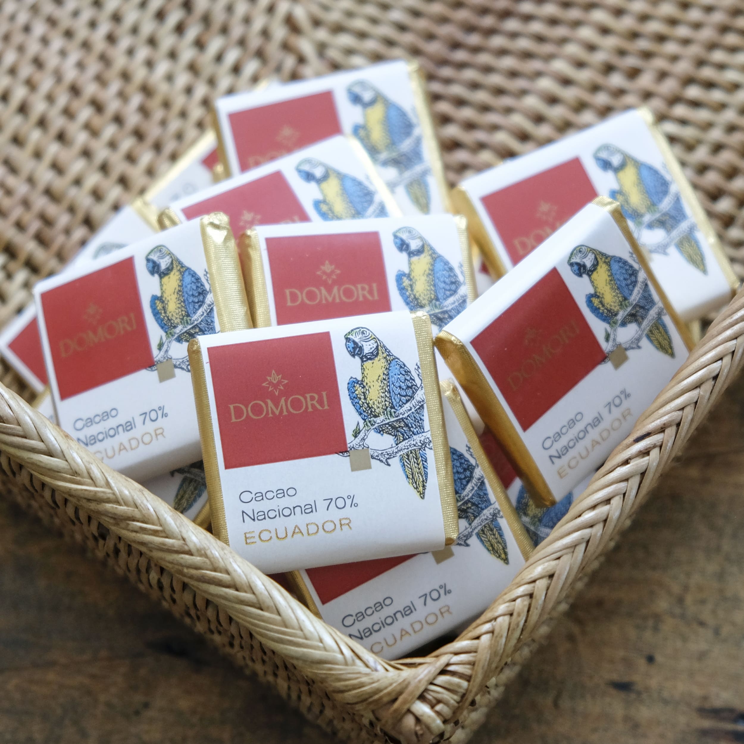 Domori Nacional Ecuador 70% Dark Chocolate Square Display