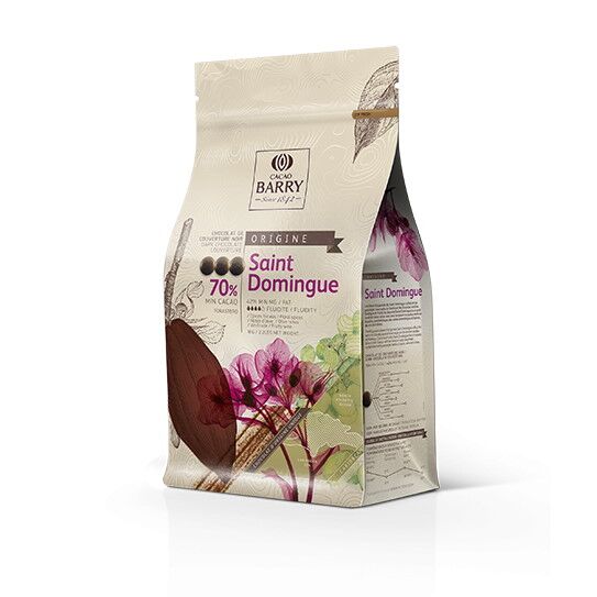 Cacao Barry Saint Domingue 70% Dark Couverture Chocolate Pistoles