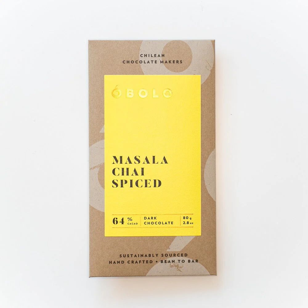 Obolo 64% Dark Chocolate Bar with Spiced Masala Chai