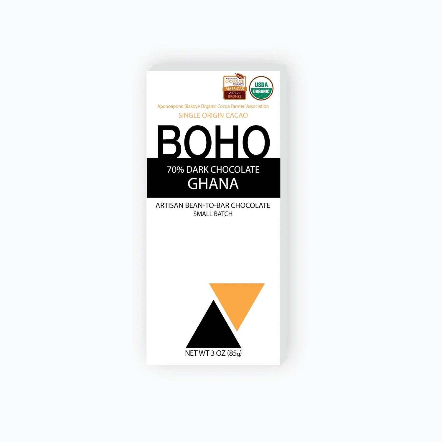 BOHO Chocolate Ghana 70% Dark Chocolate Bar