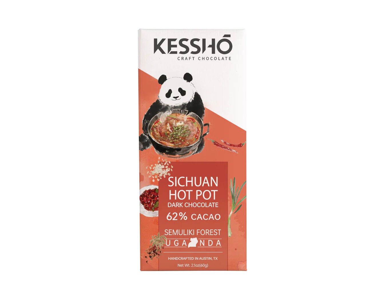 KESSHO Sichuan Hot Pot 62% Dark Chocolate Bar