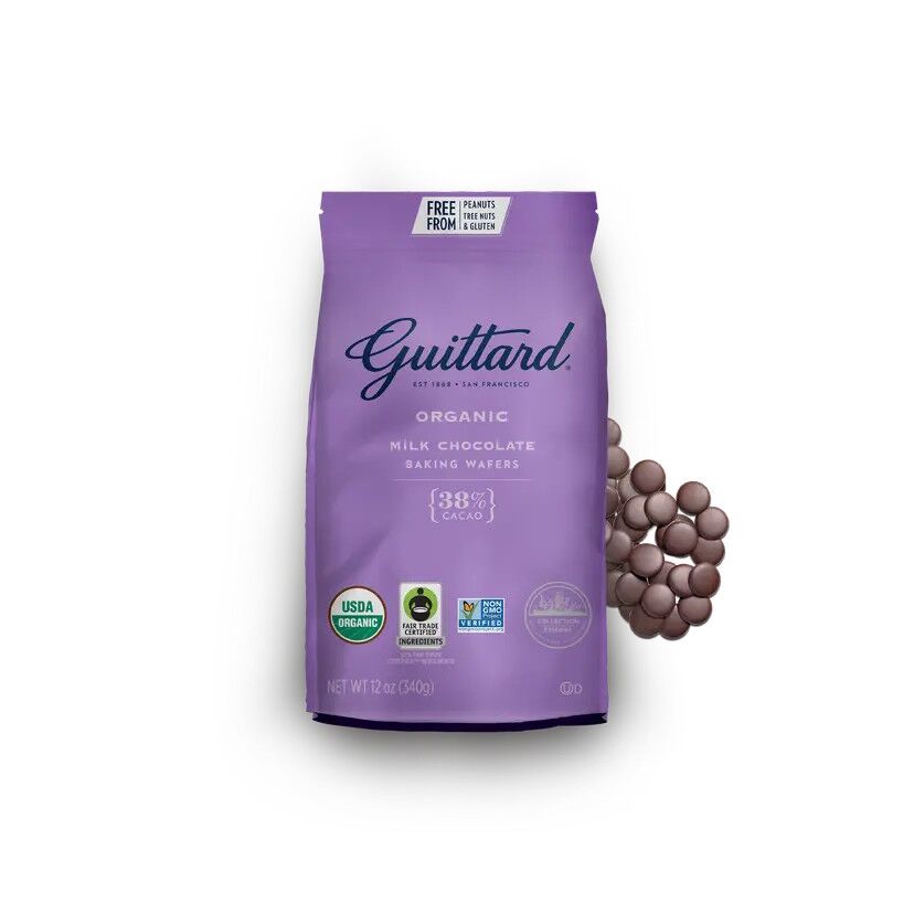 Guittard Organic 38% Milk Couverture Chocolate Wafers (12oz) 2
