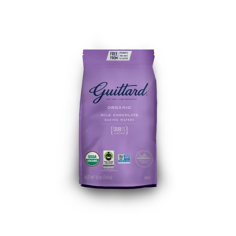 Guittard Organic 38% Milk Couverture Chocolate Wafers (12oz)