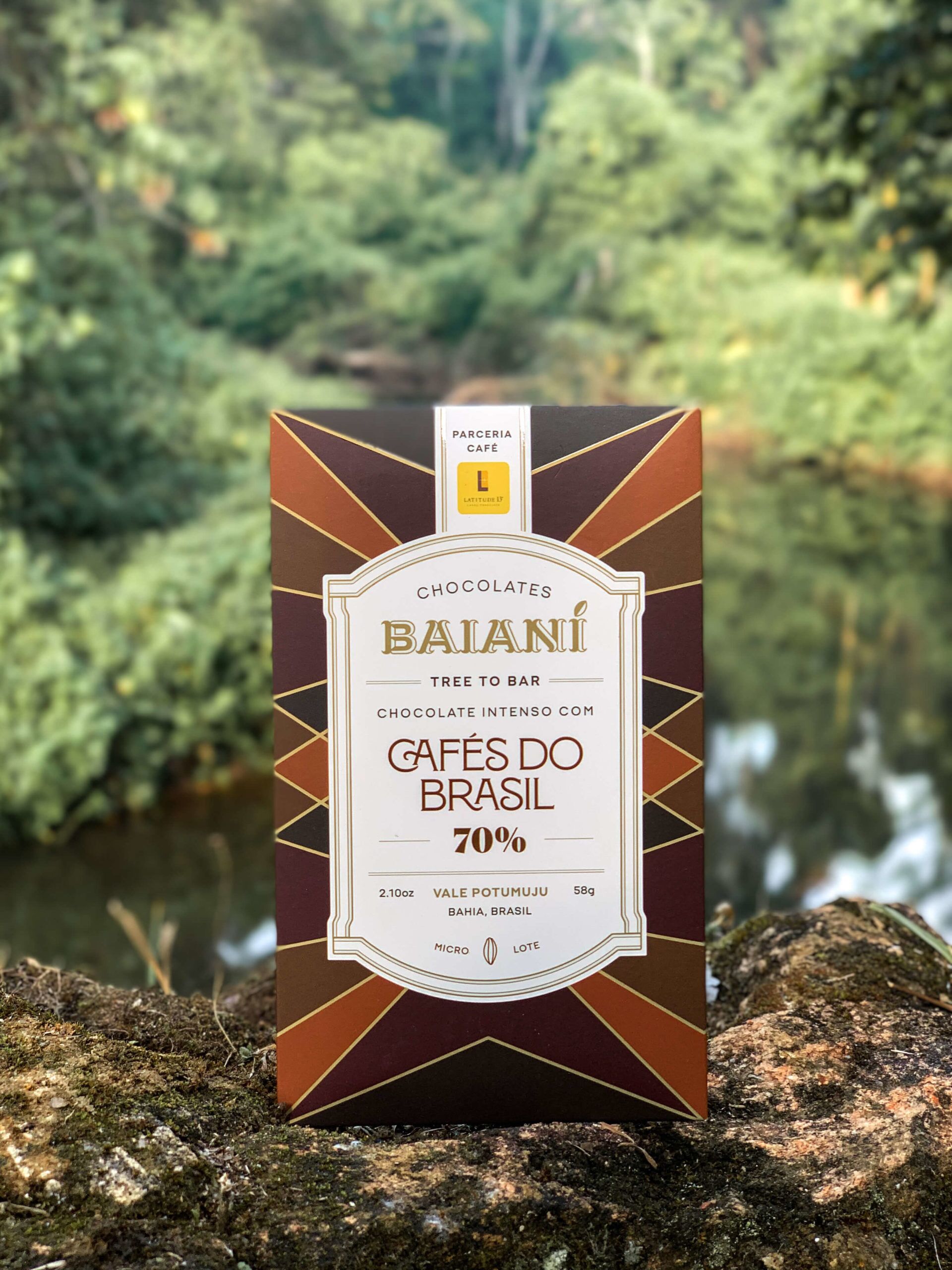 Baiani Brazil 70% Dark Chocolate Bar with Gran Reserva Special Coffee Lifestyle