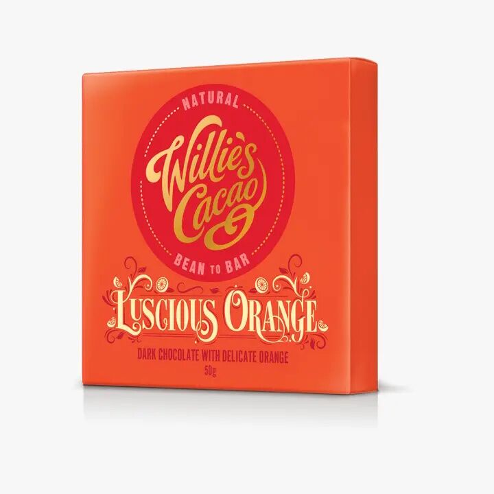 Willie's Cacao 65% Dark Chocolate Bar with Delicate Orange