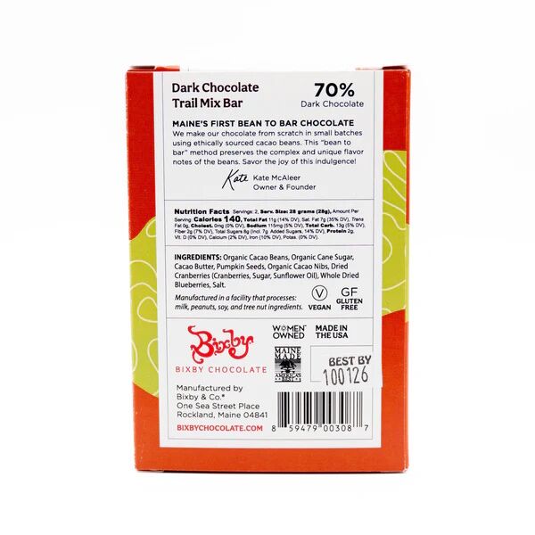 Bixby Chocolate Mountains & Sea Dark Chocolate Trail Mix Bar Lifestyle (1)