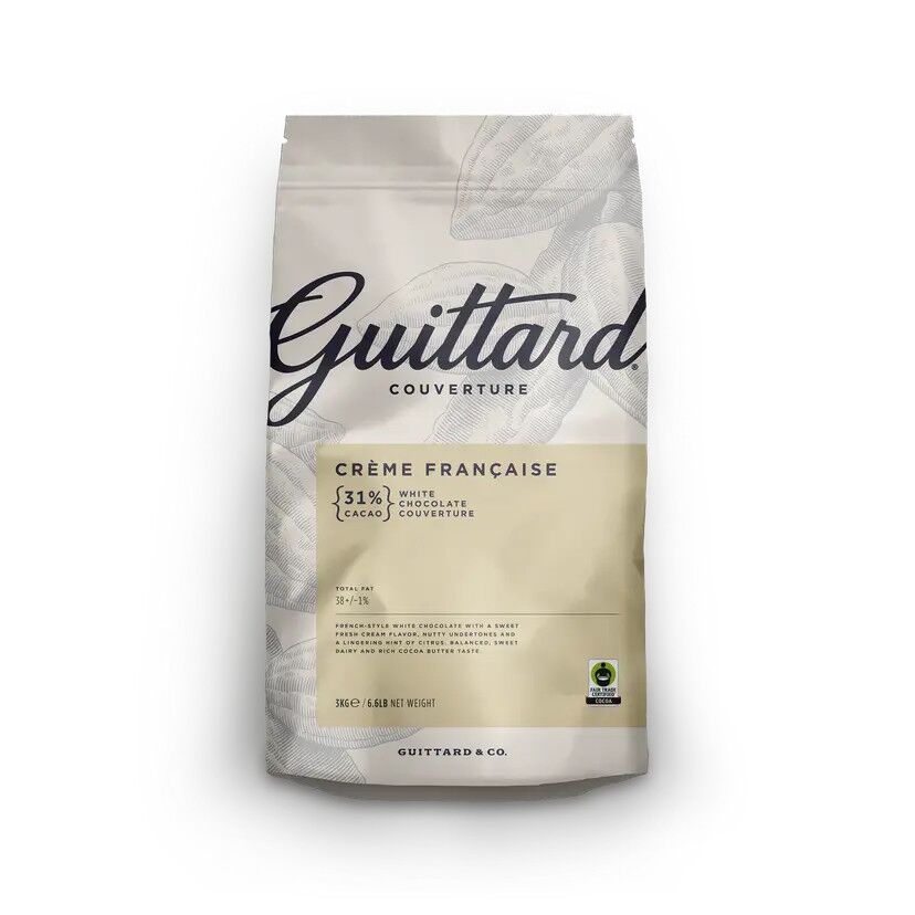 Guittard Créme Francaise 31% White Couverture Chocolate Wafers