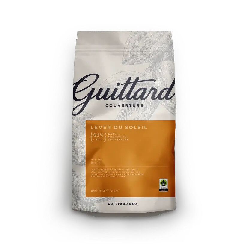 Guittard Lever Du Soleil 61% Dark Couverture Chocolate Wafers