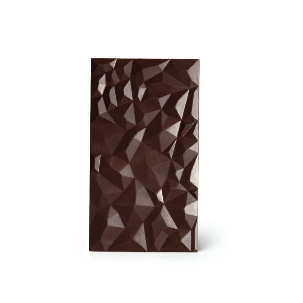 Svenska Kakao Bourbon Aged 72% Dark Chocolate Bar Open