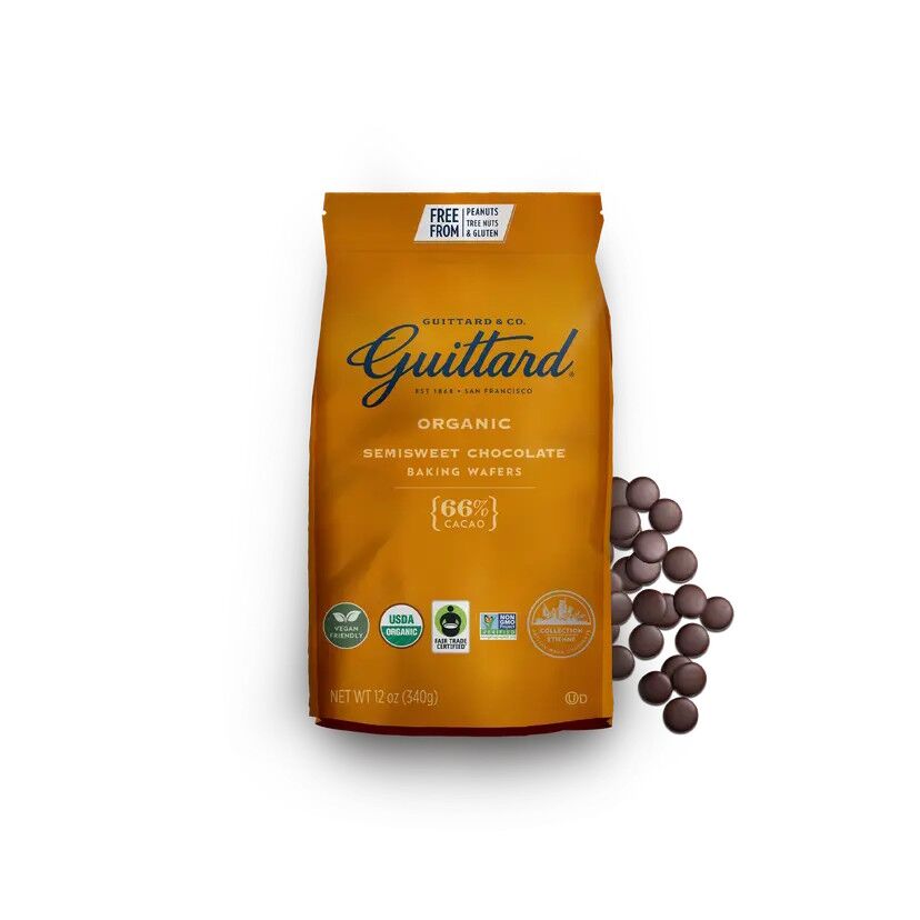 Guittard Organic 66% Dark Couverture Chocolate Wafers (12oz) 2