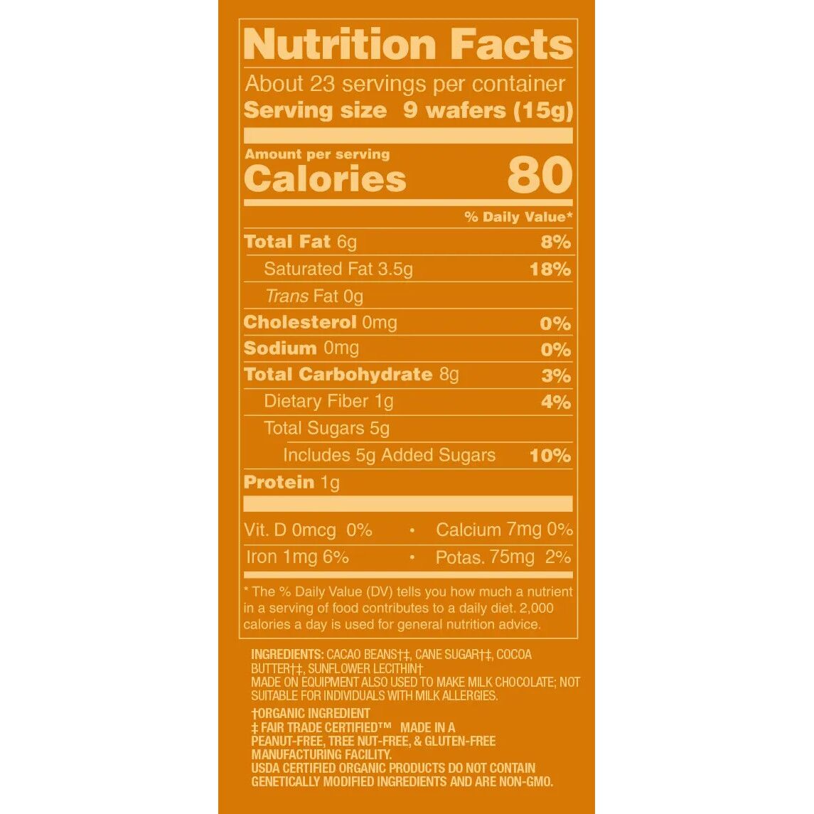 Guittard Organic 66% Dark Couverture Chocolate Wafers (12oz) Label
