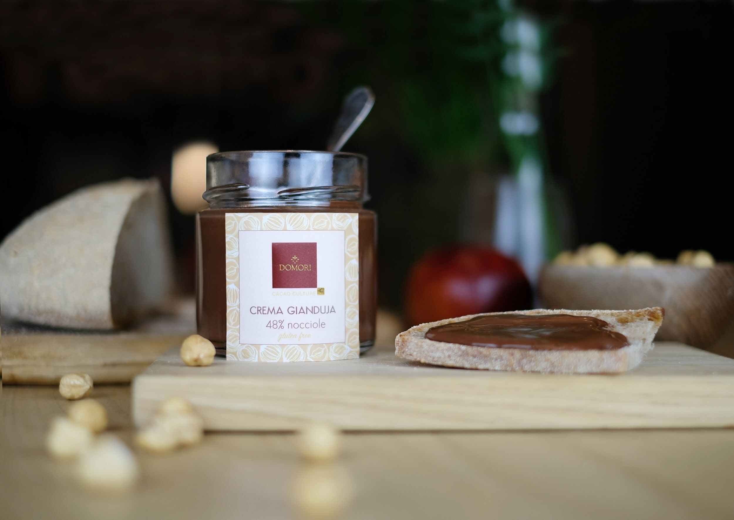 Domori Chocolate Gianduja Spread - 200g Display