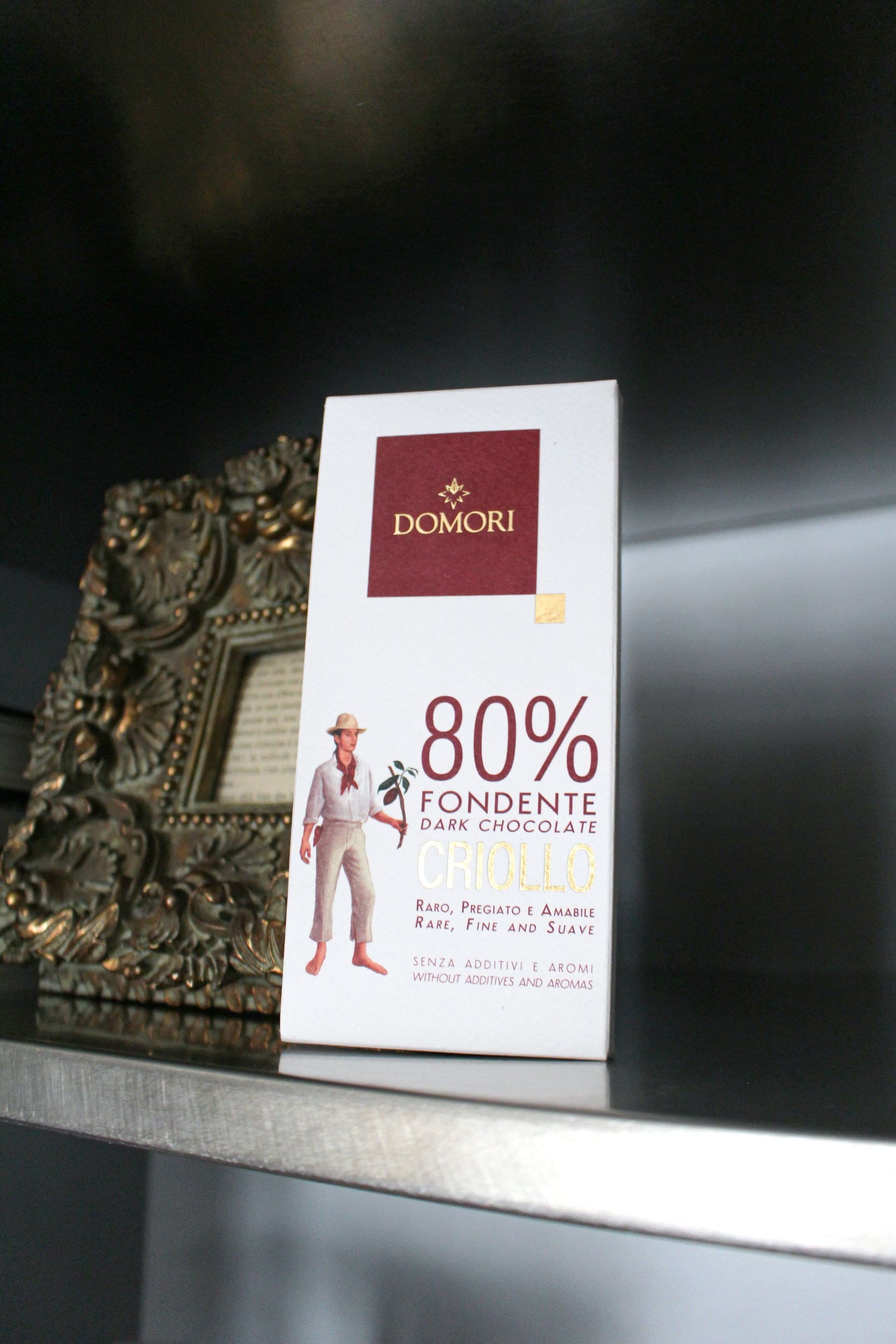 Domori Criollo Blend 80% Dark Chocolate Bar 1