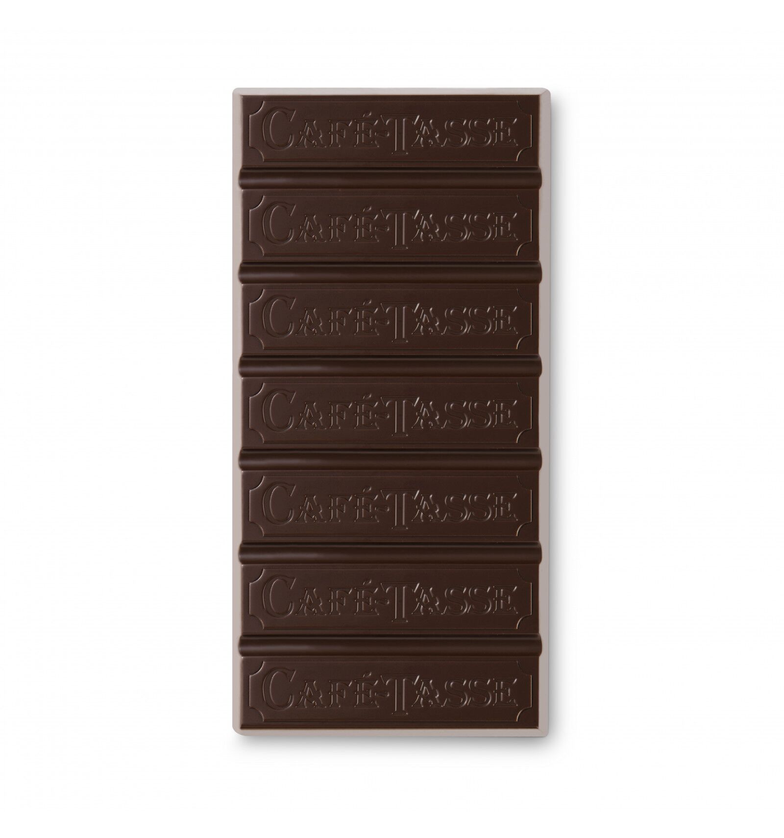 Café-Tasse 60% Dark Chocolate Bar with Fleur de Sel Open