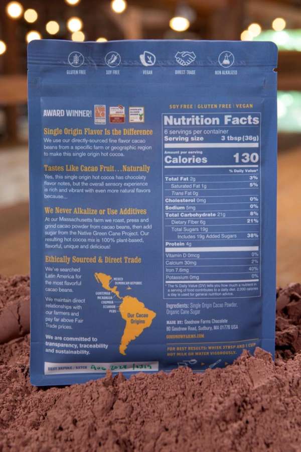 Goodnow Farms Asochivite Guatemala Hot Cocoa Mix Back