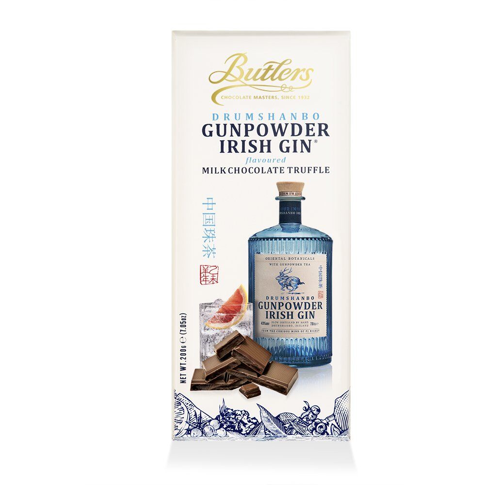 Butlers Milk Chocolate Truffle Bar with Drumshanbo Irish Gin (200g) Lifestyle (1)
