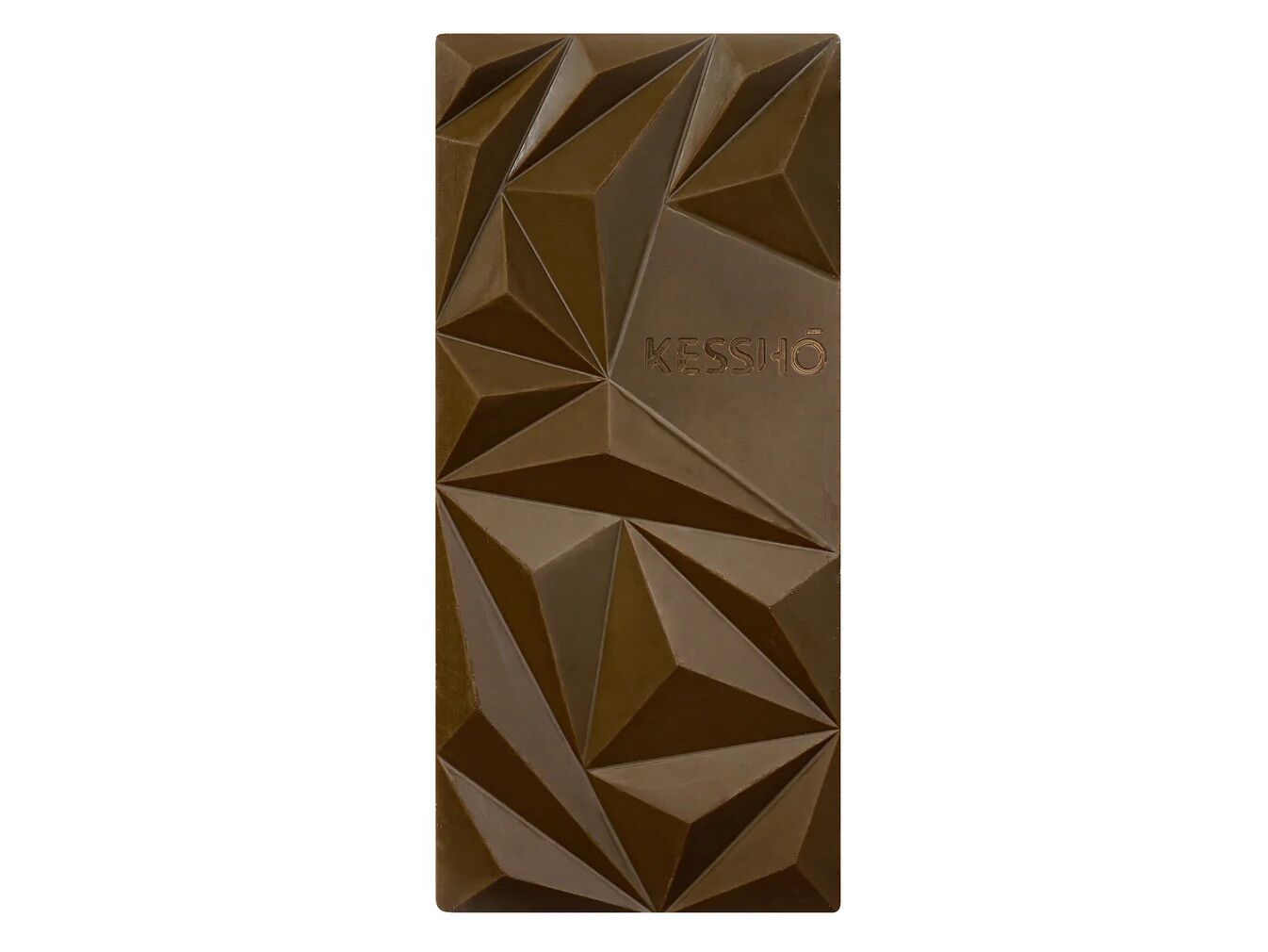 KESSHŌ Hojicha White Chocolate Bar Naked Open