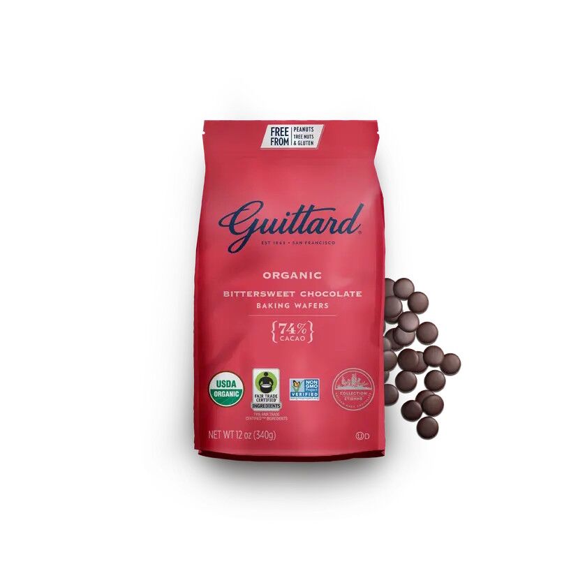 Guittard Organic 74% Dark Couverture Chocolate Wafers (12oz) 2