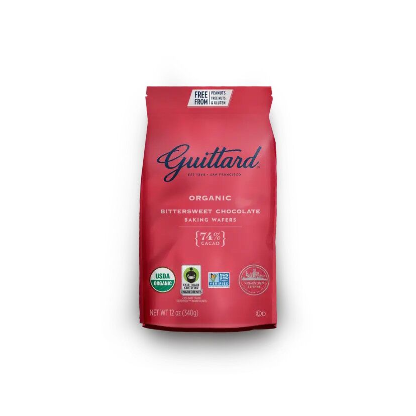 Guittard Organic 74% Dark Couverture Chocolate Wafers (12oz)