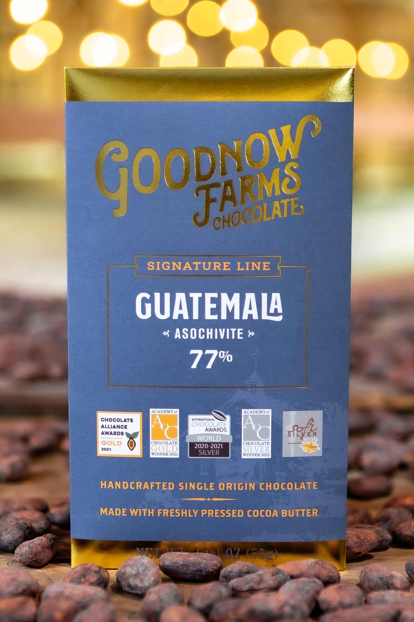 Goodnow Farms Asochivite Guatemala 77% Dark Chocolate Bar