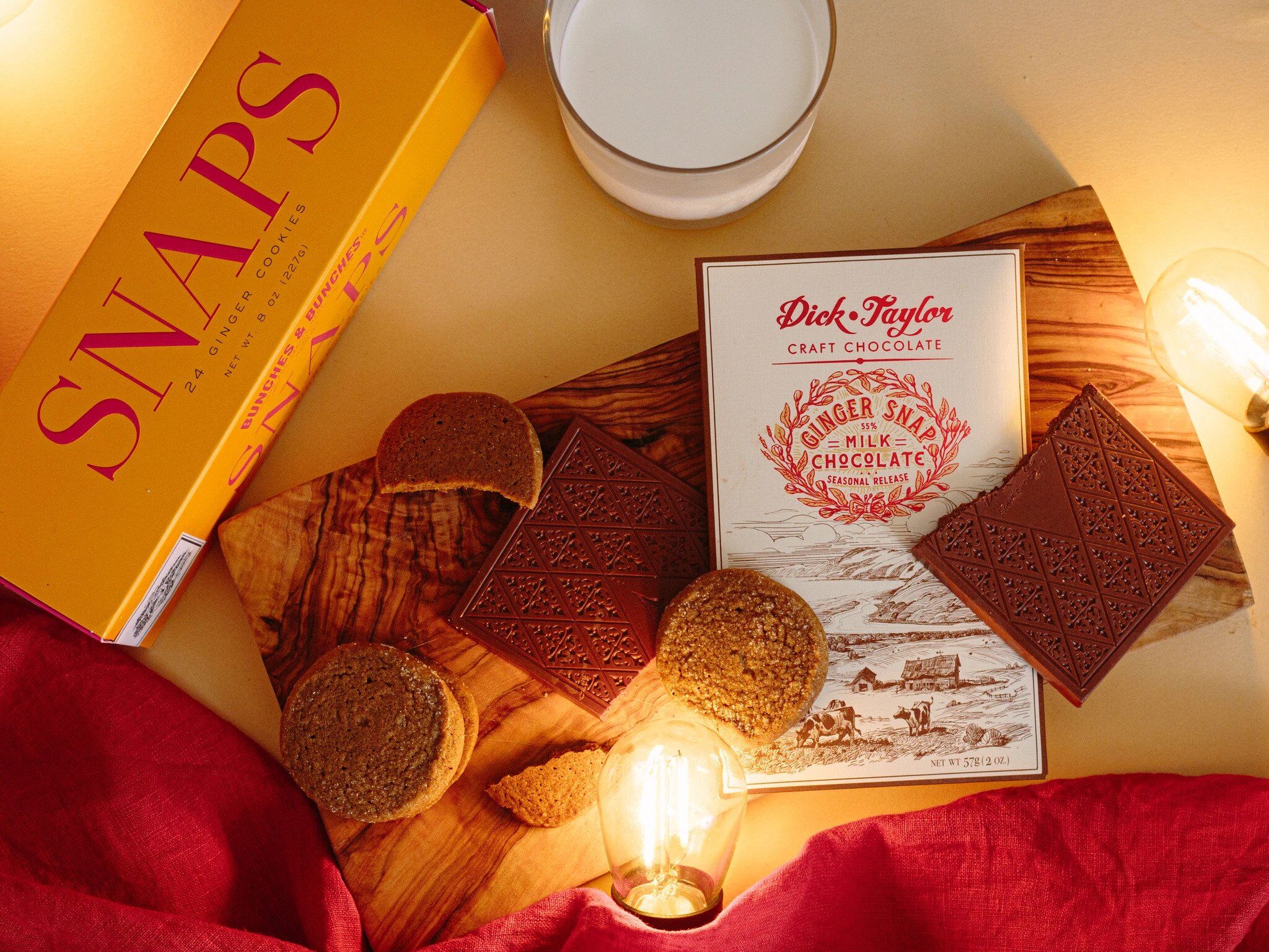 Dick Taylor Ginger Snap 55% Milk Chocolate Bar Aesthetic-min