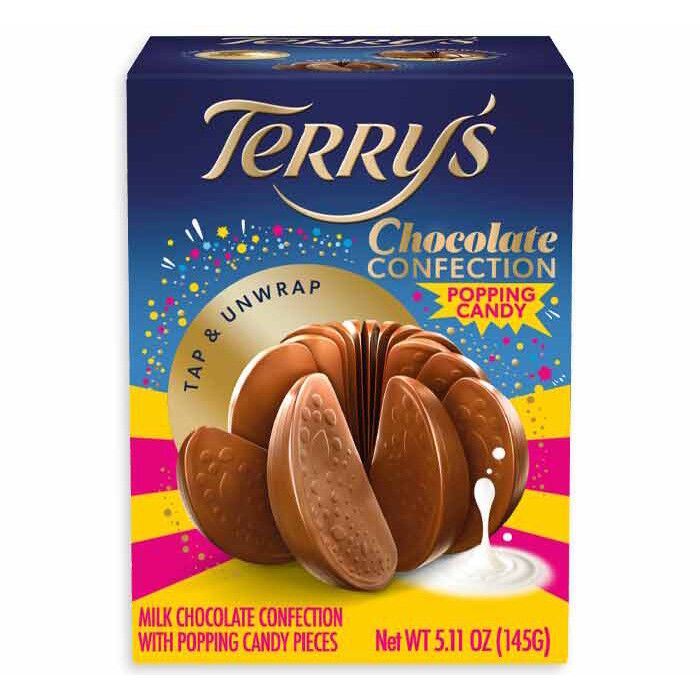 Terry’s Milk Chocolate Orange Ball with Popping Candy
