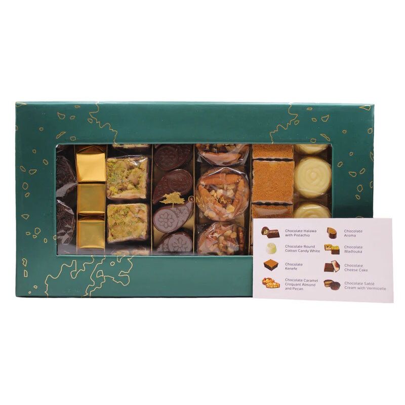 Omniya Chocolate Fruittinia Assorted Chocolate Box with Content Guide