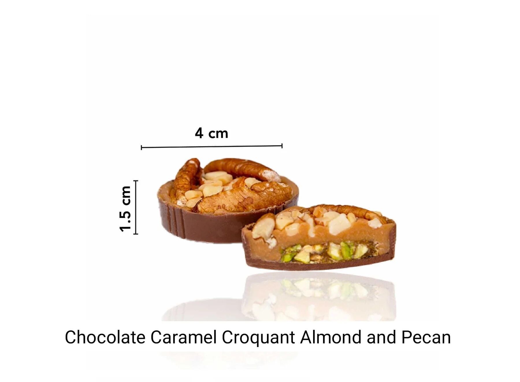 Omniya Delicacy Chocolate Caramel Croquant Almond & Pecan