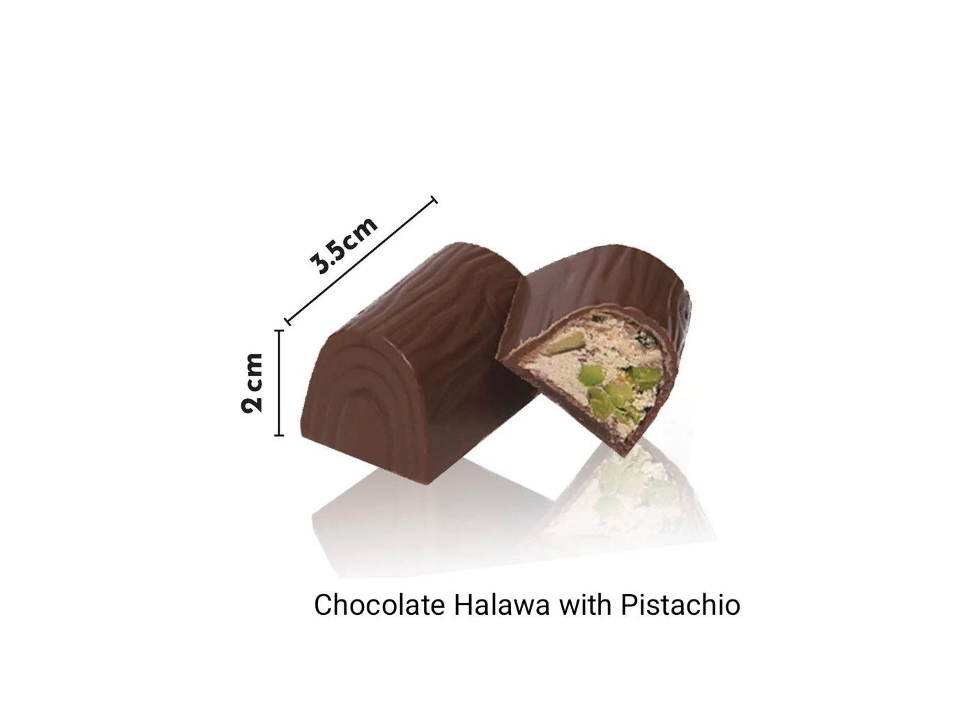 Omniya Delicacy Chocolate Halawa with Pisatchio