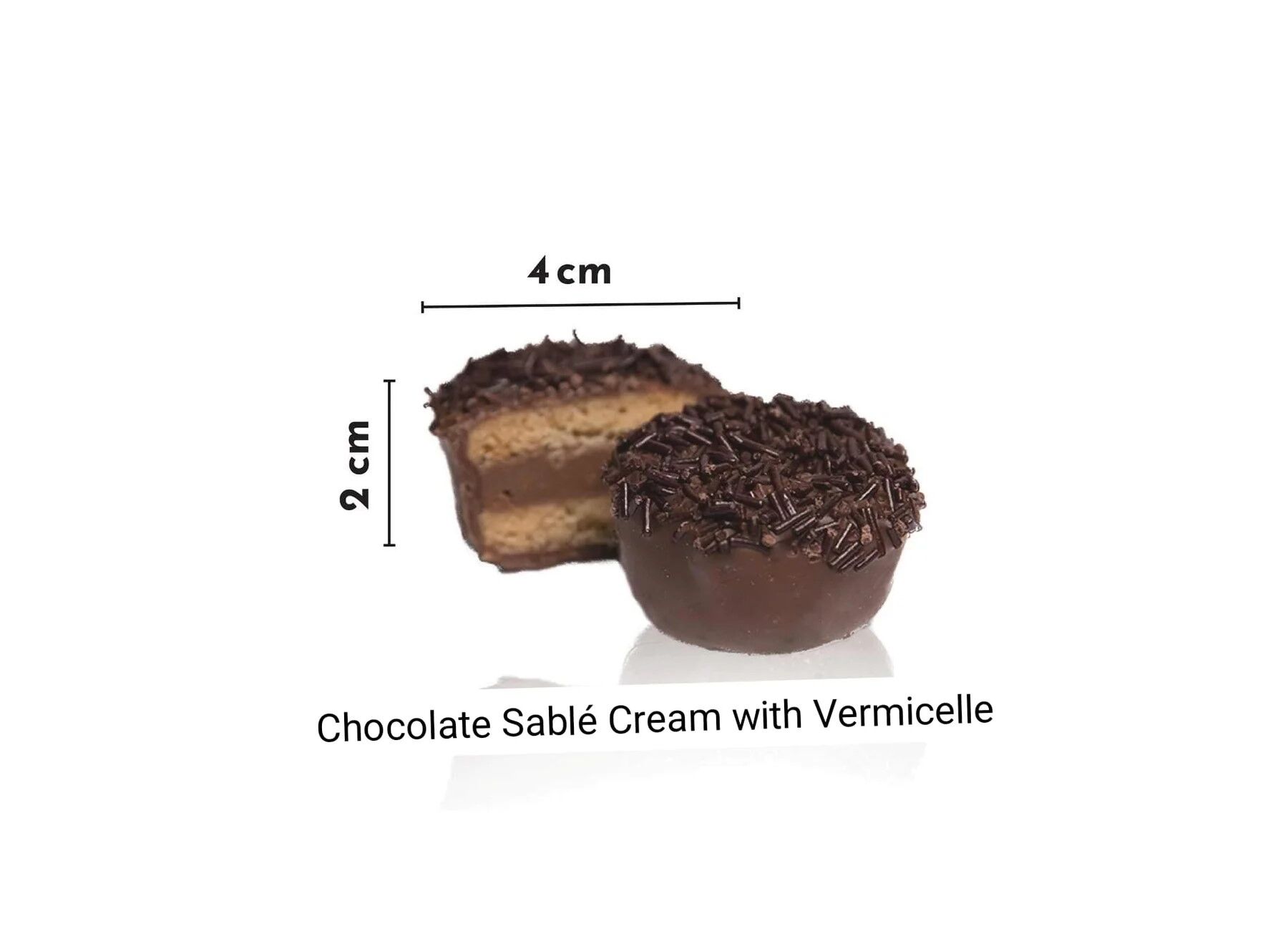 Omniya Delicacy Chocolate Sable Cream with Vermicelle