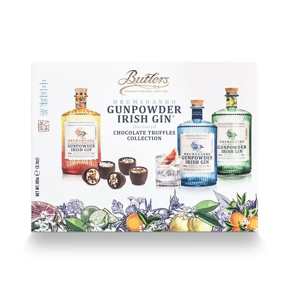 Butlers Drumshanbo Gunpowder Irish Gin Chocolate Truffles Collection