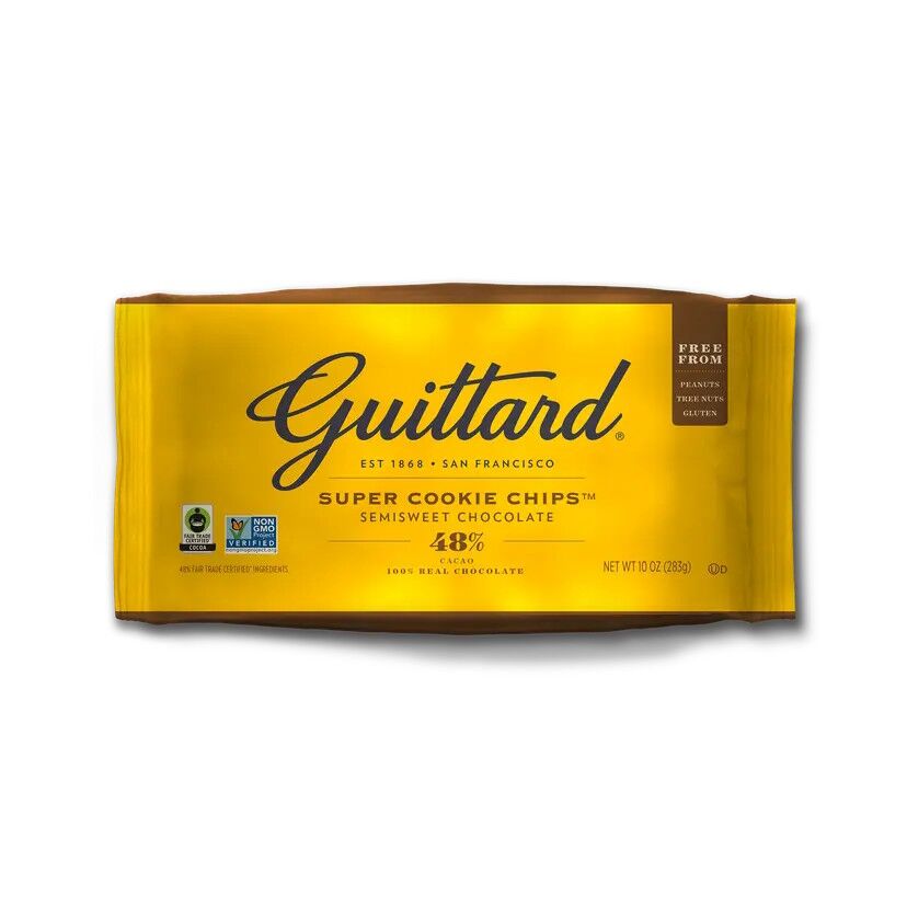 Guittard 48% Semisweet Dark Chocolate Super Cookie Chips (10oz)