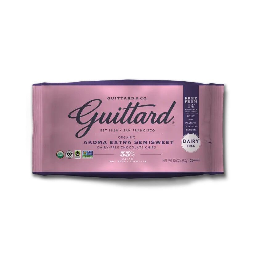 Guittard Akoma Extra Semisweet Organic 55% Dark Chocolate Baking Chips (10oz)