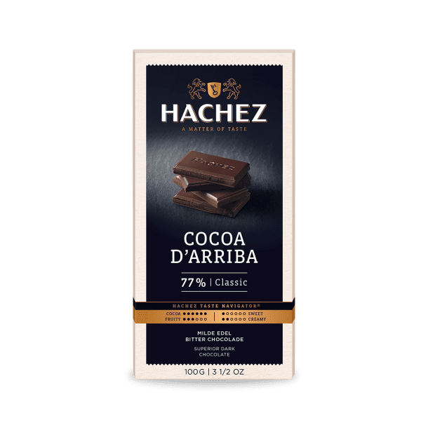 Hachez Cocoa d'Arriba 77% Dark Chocolate Bar