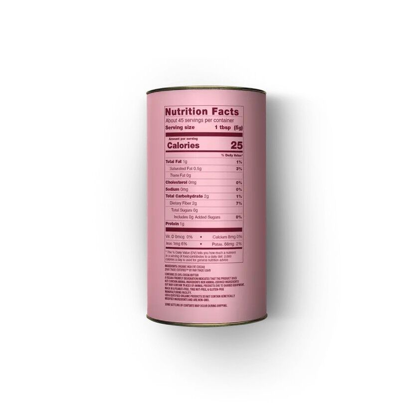 Guittard Organic Natural 22-24% Cocoa Powder 8oz Back