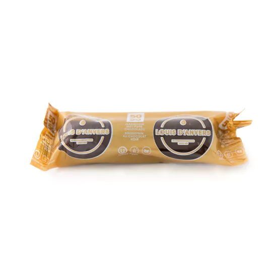 Louis D'Anvers Chocolate Covered 50-50 Marzipan Loaf (40g)