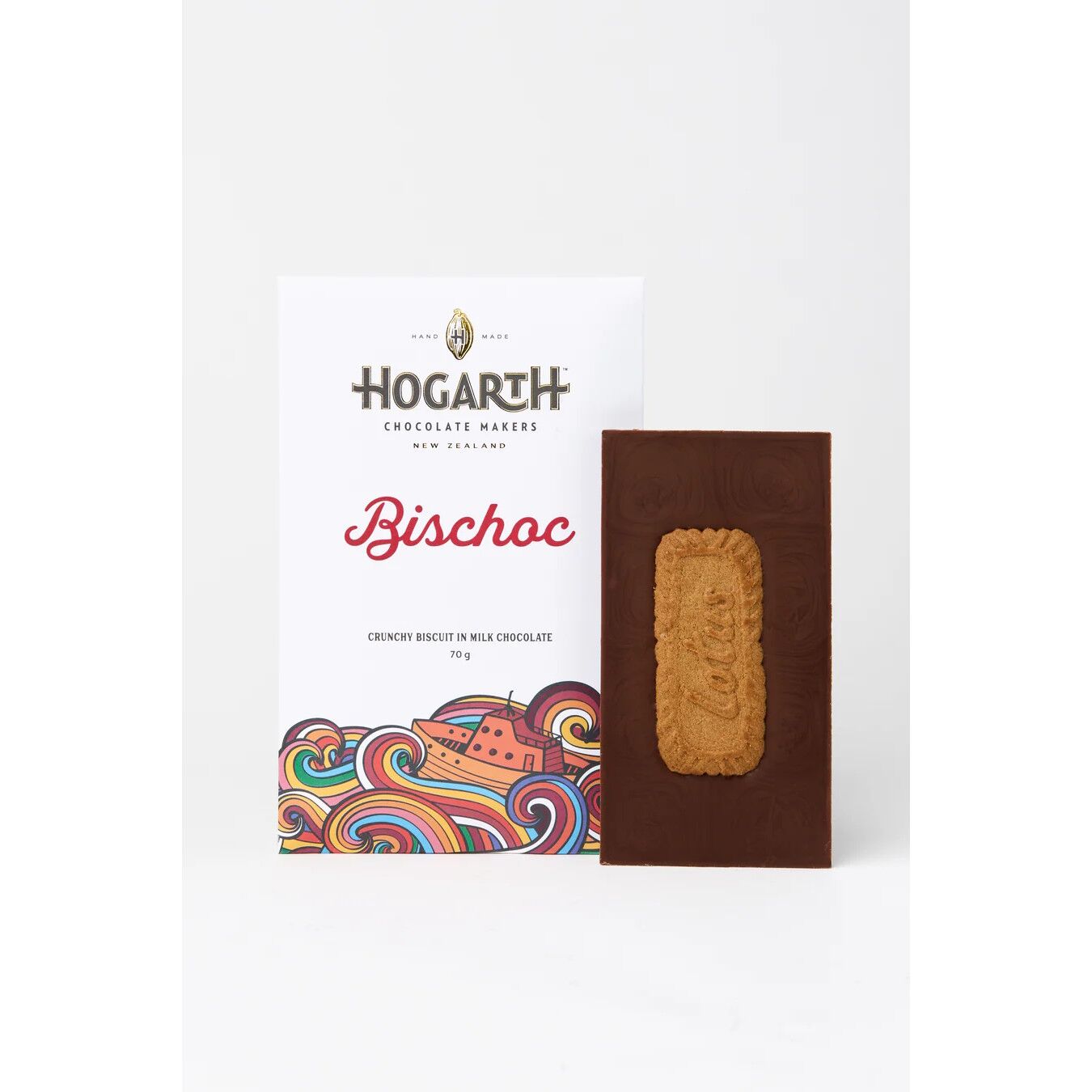 Hogarth Bischoc 46% Milk Chocolate Bar with Biscuit Lifestyle