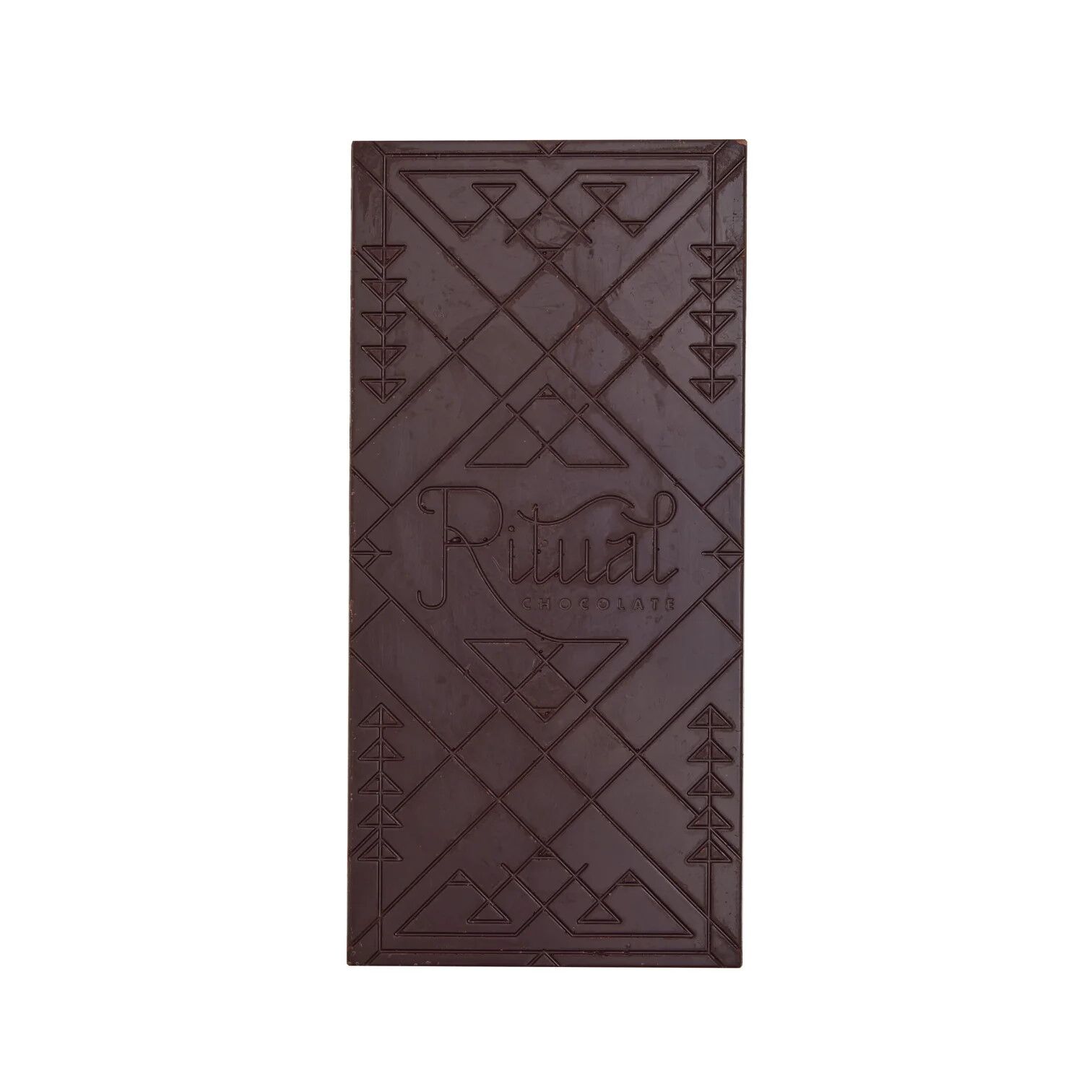 Ritual Chocolate 70% Dark Chocolate Bar with Barrel Aged Alpine Distilling Gin & Juniper Lavender Open