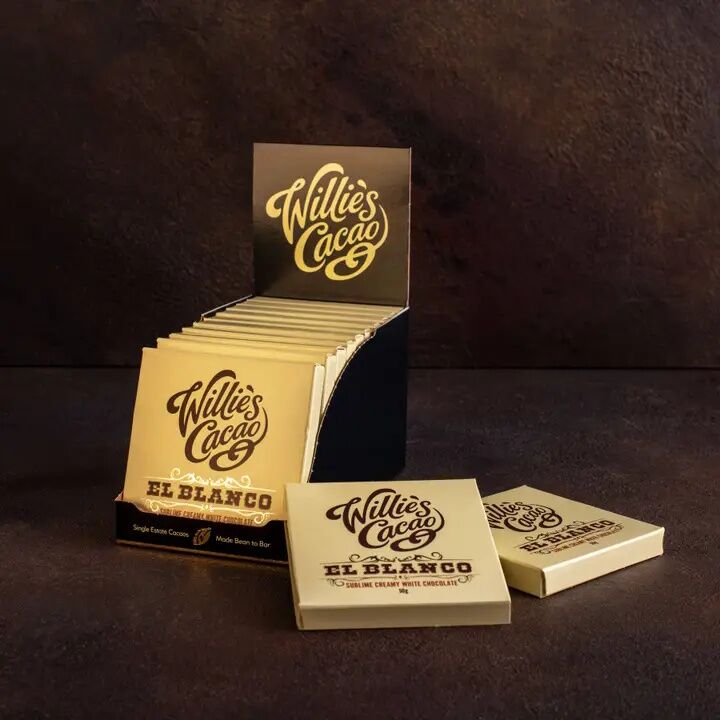 Willie's Cacao El Blanco 34% White Chocolate Bar Case