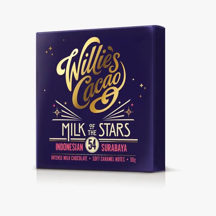 Willie's Cacao Milk of the Stars Indonesia 54% Milk Chocolate Bar