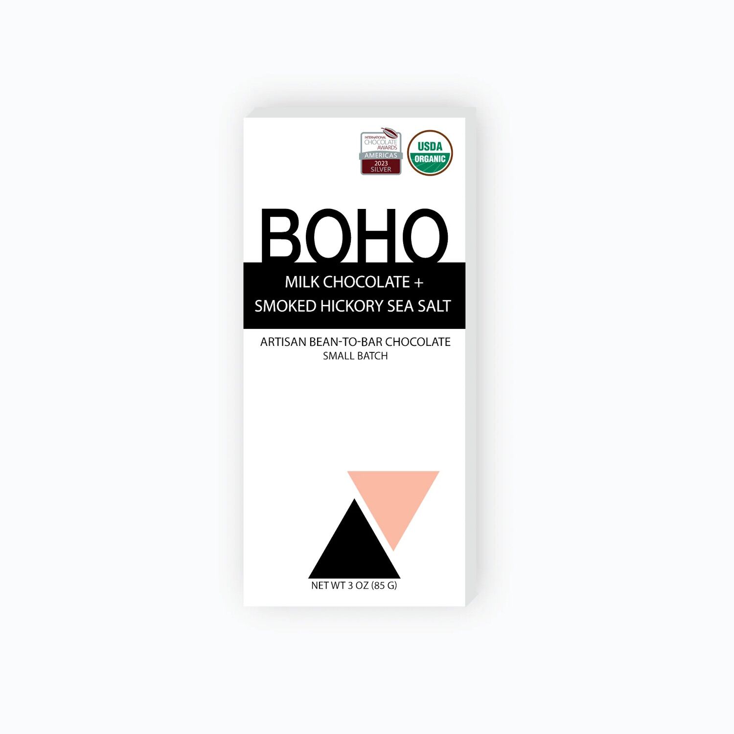 BOHO Chocolate Milk Chocolate Bar with Smoked Hickory Sea Salt