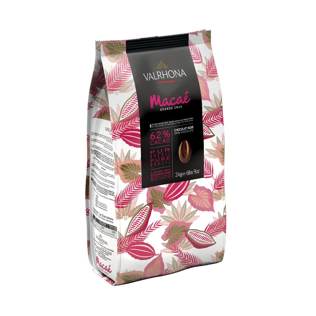 Valrhona Macae Brazil 62% Dark Couverture Chocolate Feves